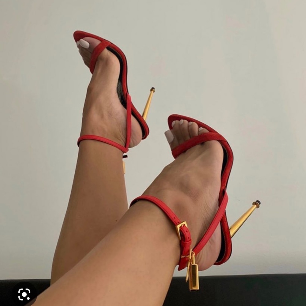 TOMFORD PADLOCK HEELS. EU 39.5